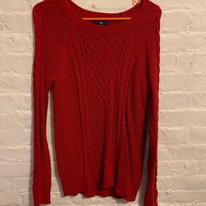 GAP Red Knit Sweater